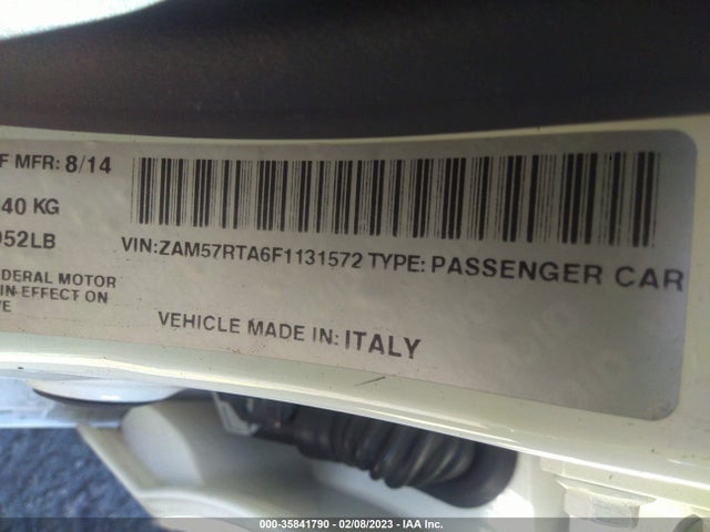 ZAM57RTA6F1131572 Maserati Ghibli
