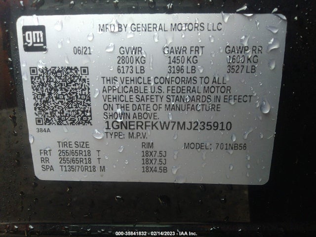 Chevrolet Traverse Ls 2021 1GNERFKW7MJ235910 Image 9