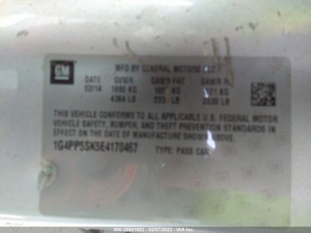 1G4PP5SK5E4170467 Buick Verano