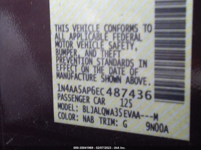 1N4AA5AP6EC487436 Nissan Maxima 3.5 S