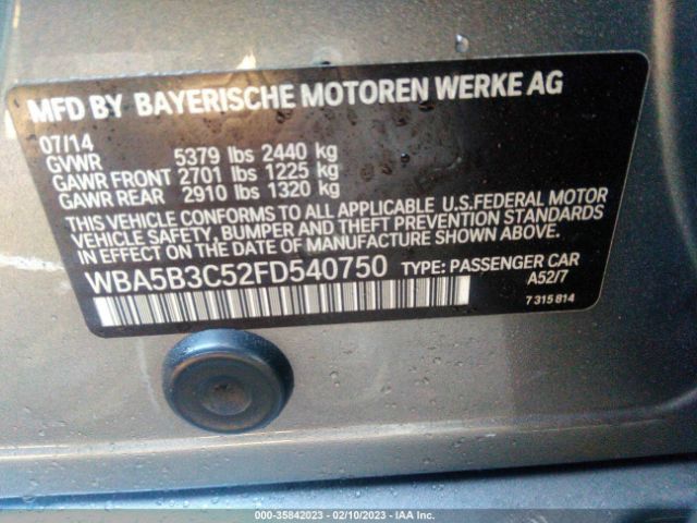 WBA5B3C52FD540750 BMW 5 Series 535i Xdrive