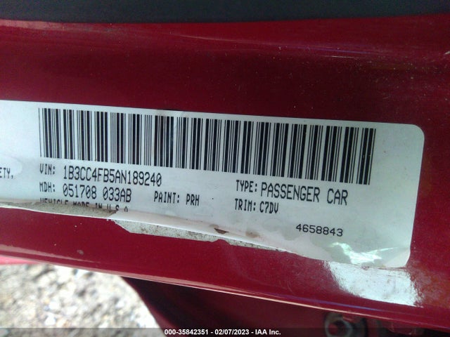 Dodge Avenger Sxt 2010 1B3CC4FB5AN189240 Image 9