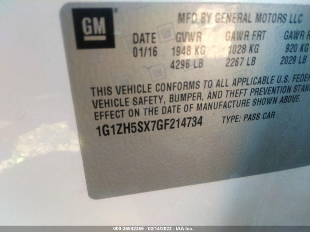 Chevrolet Malibu Premier 2016 1G1ZH5SX7GF214734 Image 9