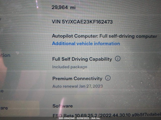 Tesla MODEL X 2019 5YJXCAE23KF162473 Image 7