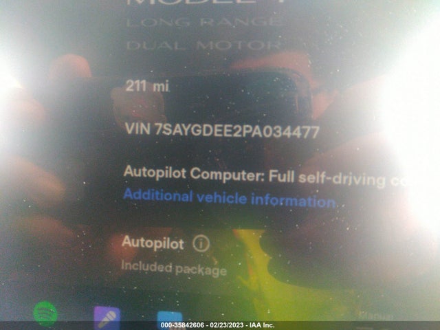 Tesla Model Y Long Range 2023 7SAYGDEE2PA034477 Image 7