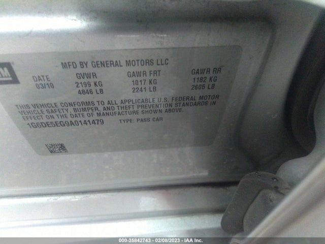 Cadillac Cts Sedan Luxury 2010 1G6DE5EG9A0141479 Image 10