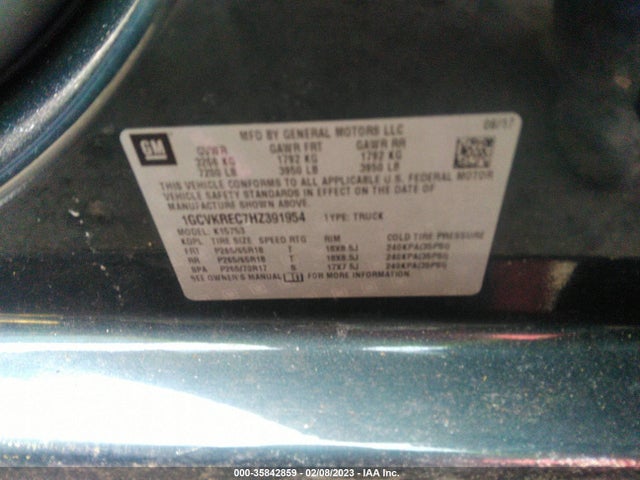 2017 Chevrolet Silverado 1500, VIN: 1GCVKREC7HZ391954