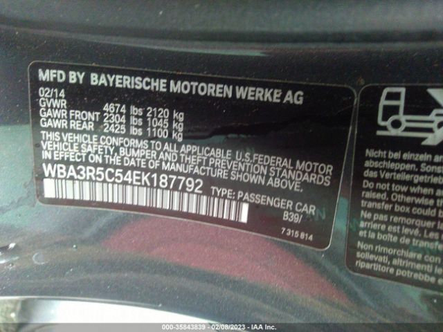 WBA3R5C54EK187792 BMW 4 Series 435i Xdrive