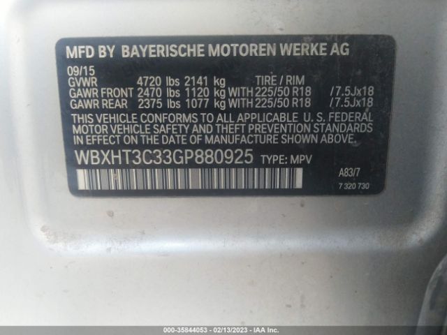 WBXHT3C33GP880925 BMW X1 Xdrive28i