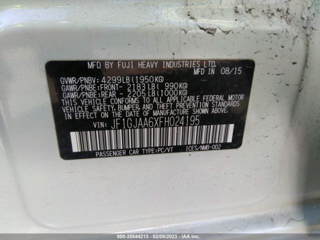 JF1GJAA6XFH024195 Subaru IMPREZA SEDAN