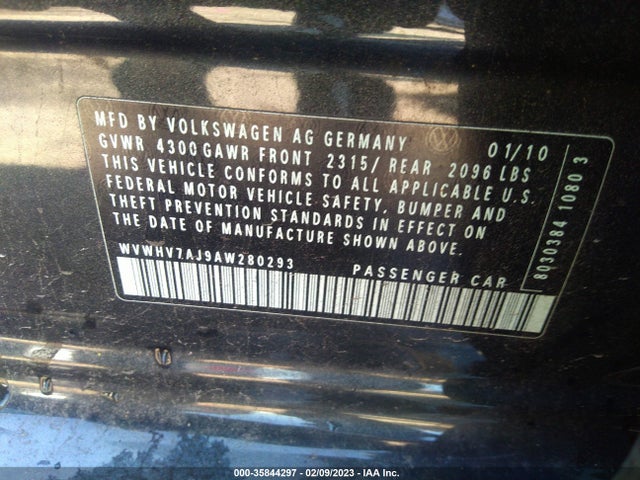 Volkswagen GTI 2010 WVWHV7AJ9AW280293 Image 10