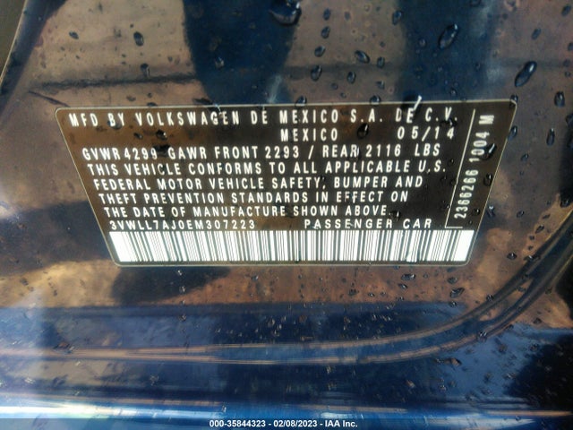 3VWLL7AJ0EM307223 Volkswagen Jetta Sedan Tdi