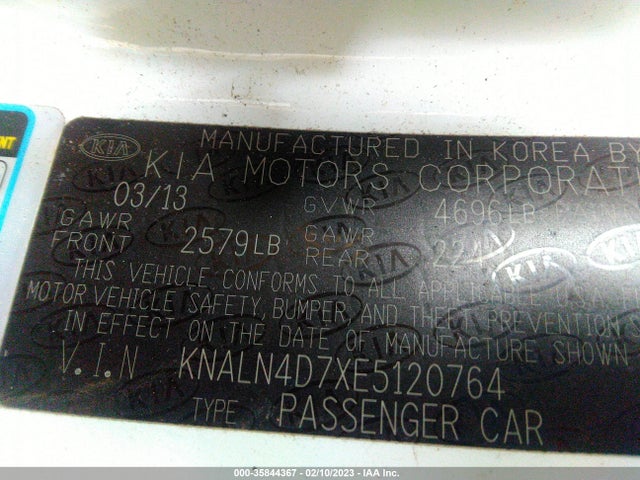 2014 Kia Cadenza, VIN: KNALN4D7XE5120764