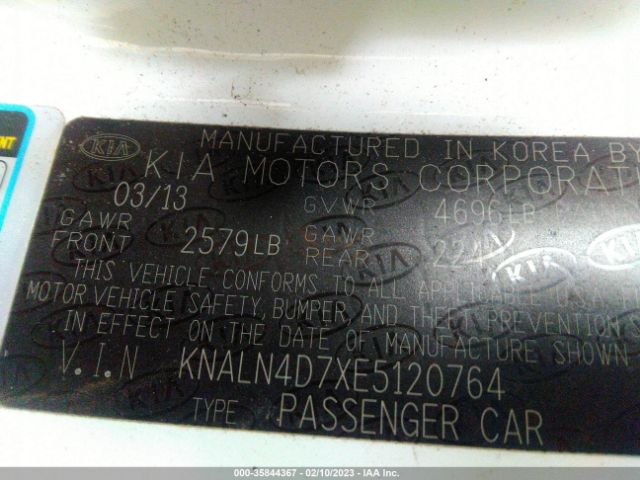 KNALN4D7XE5120764 KIA Cadenza Premium