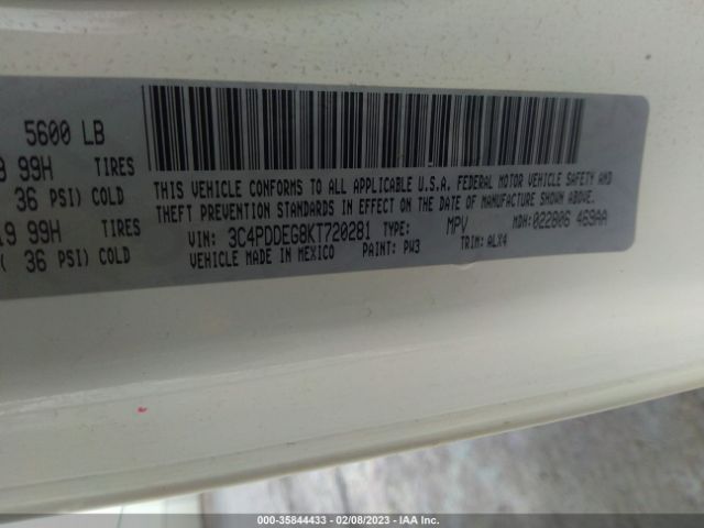 3C4PDDEG8KT720281 Dodge JOURNEY GT