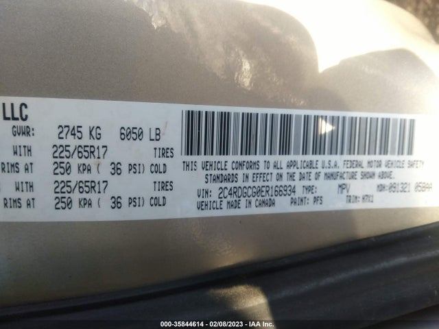 Dodge Grand Caravan Sxt 2014 2C4RDGCG0ER166934 Image 10