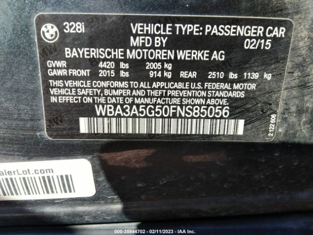 WBA3A5G50FNS85056 BMW 3 Series 328i
