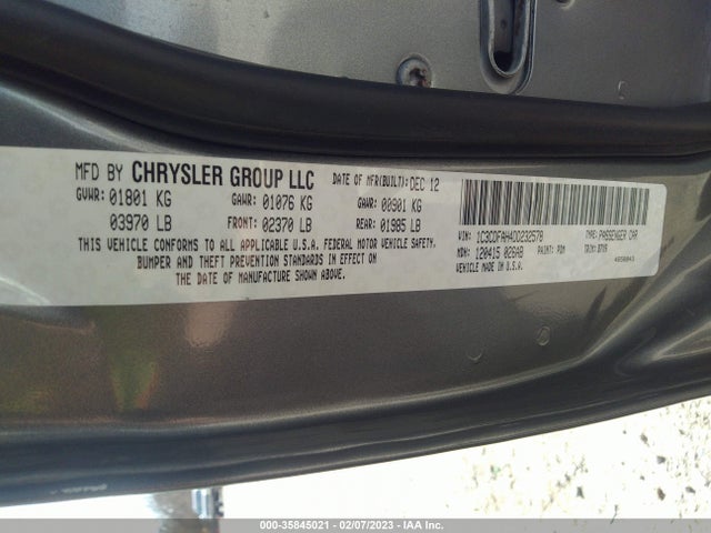 Dodge Dart Aero 2013 1C3CDFAH4DD232578 Image 9