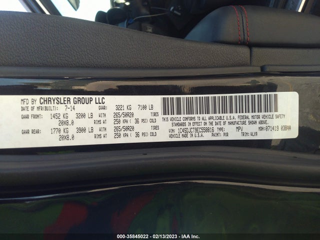 Dodge Durango R/t 2014 1C4SDJCT9EC558816 Image 10