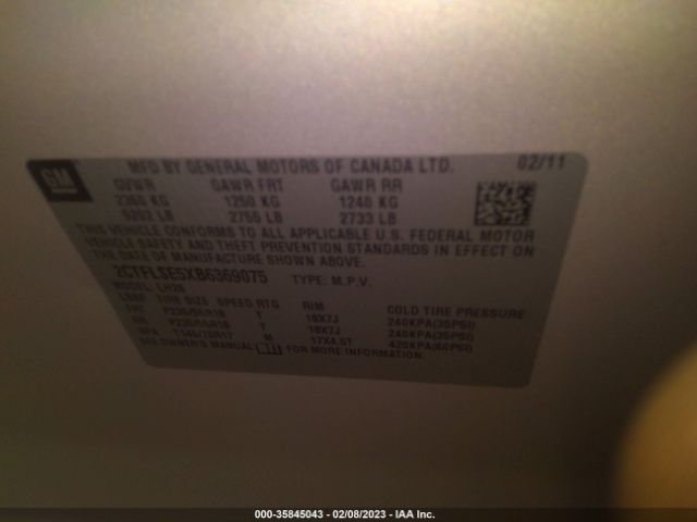 2CTFLSE5XB6369075 GMC Terrain Sle-2