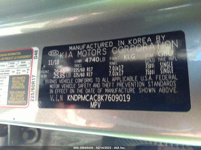 KIA Sportage Lx 2019 KNDPMCAC8K7609019 Image 9