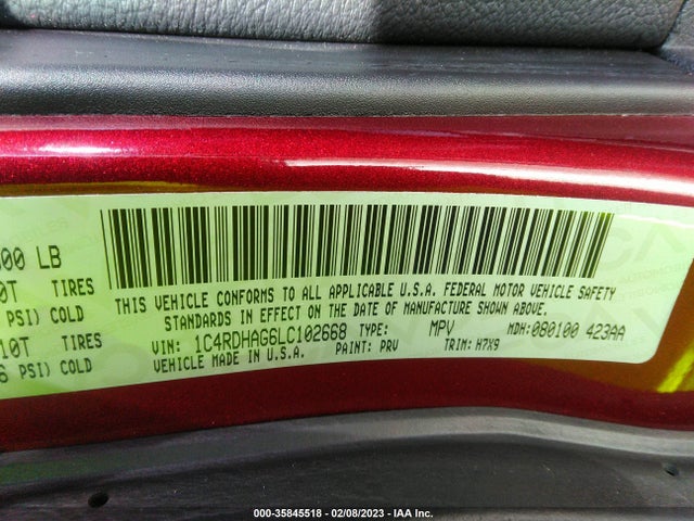 Dodge Durango Sxt Plus 2020 1C4RDHAG6LC102668 Image 9