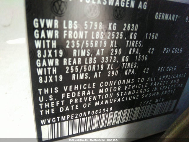 Volkswagen ID.4 PRO S 2022 WVGTMPE20NP062349 Image 11