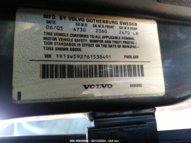 Volvo V70 2006 YV1SW592761538491 Image 10