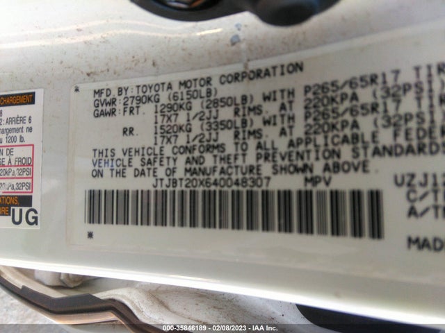 Lexus GX 470 2004 JTJBT20X640048307 Image 10