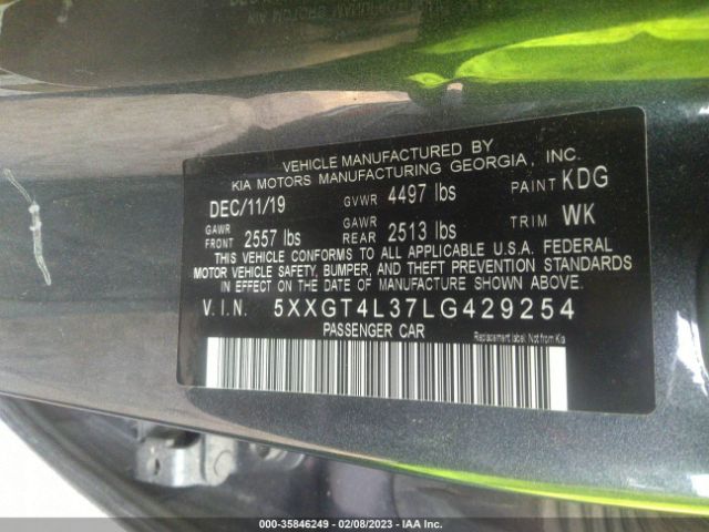 5XXGT4L37LG429254 KIA Optima S