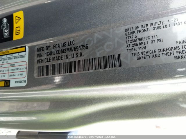 1C4HJXDM3MW694756 Jeep Wrangler Unlimited Willys