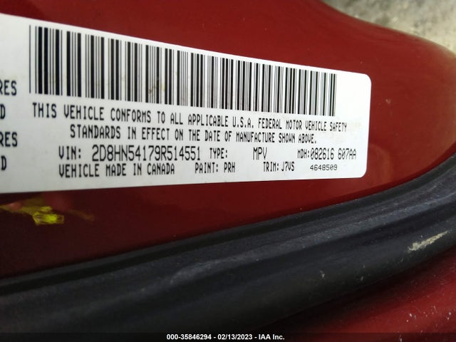 Dodge Grand Caravan Sxt 2009 2D8HN54179R514551 Image 10