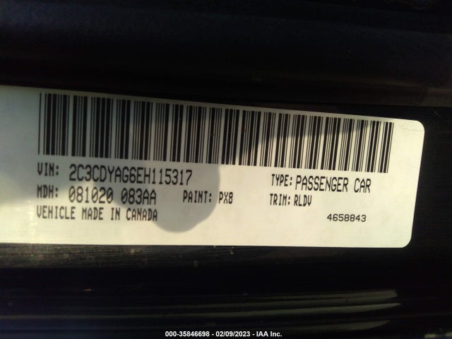 Dodge Challenger Sxt Plus 2014 2C3CDYAG6EH115317 Image 10