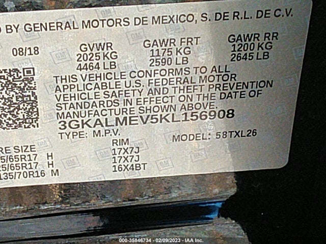 GMC Terrain Sle 2019 3GKALMEV5KL156908 Image 9