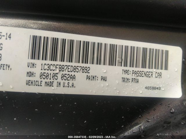 1C3CDFBB7ED857892 Dodge DART SXT