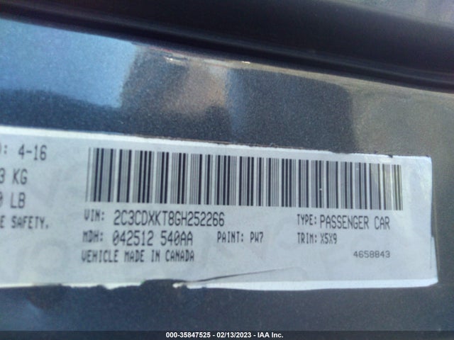Dodge Charger Police 2016 2C3CDXKT8GH252266 Image 9