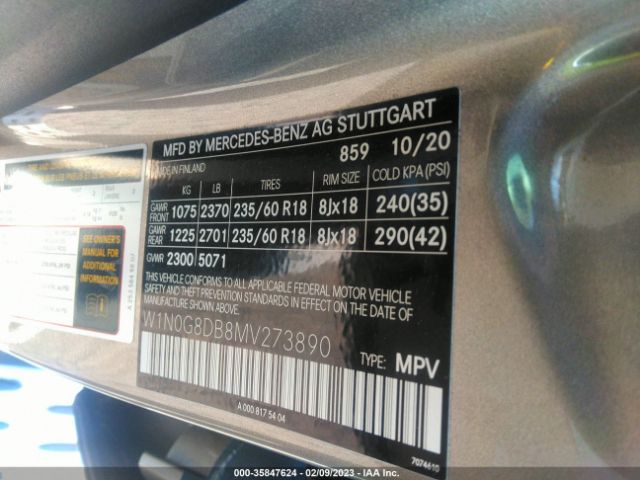 W1N0G8DB8MV273890 Mercedes-Benz Glc Glc 300