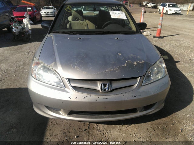 2005 HONDA CIVIC SDN LX VIN: 2HGES16525H556470