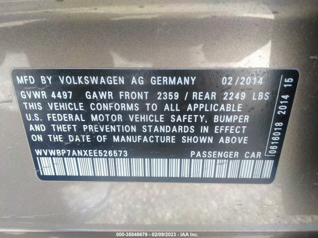 WVWBP7ANXEE526573 Volkswagen Cc R-line