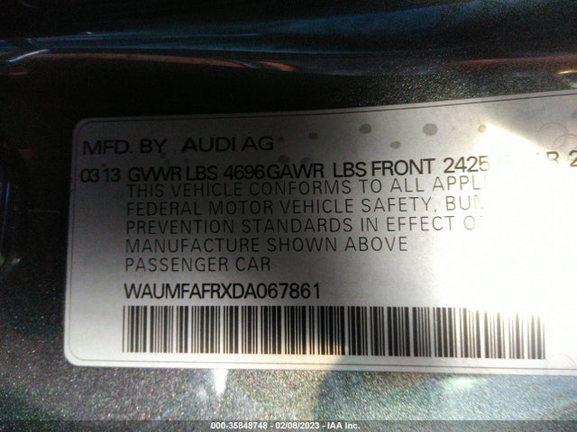 Audi A5 2013 WAUMFAFRXDA067861 Image 10