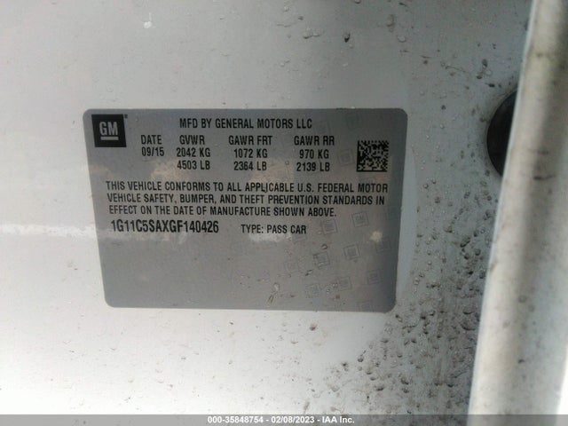 Chevrolet Malibu Limited Lt 2016 1G11C5SAXGF140426 Image 11