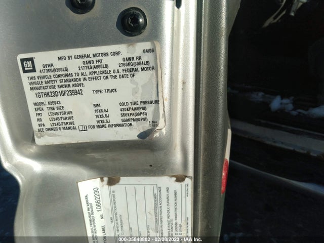 GMC Sierra 2500hd Sle1 2006 1GTHK23D16F235942 Image 10