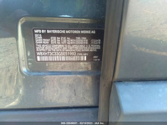 WBXHT3C33G5E51993 BMW X1 Xdrive28i