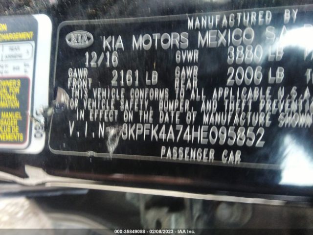 3KPFK4A74HE095852 KIA FORTE LX