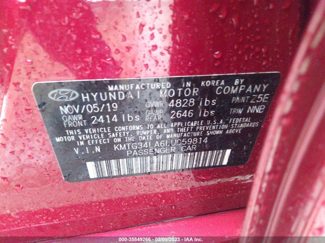 Genesis G70 2.0T 2020 KMTG34LA6LU059814 Image 10