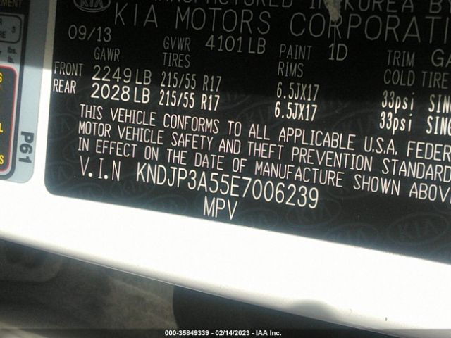 KNDJP3A55E7006239 KIA Soul