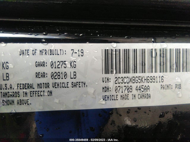 Dodge Charger Sxt 2019 2C3CDXBG5KH699116 Image 9