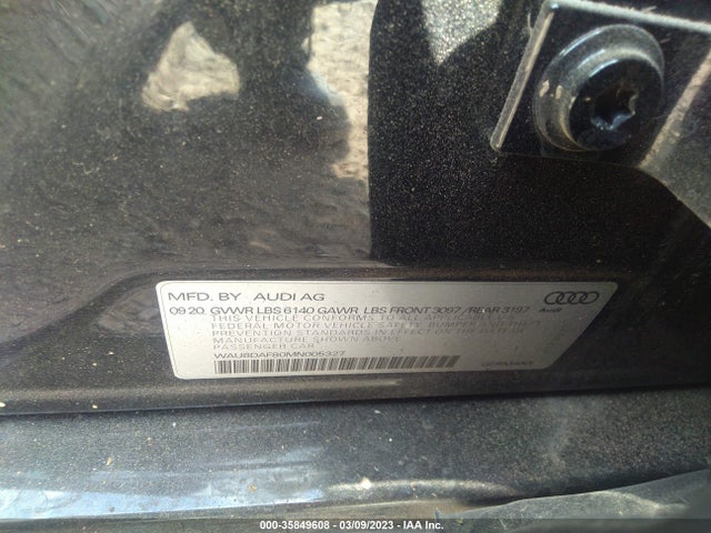 WAU8DAF80MN005327 Audi A8 L