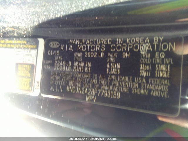 KIA Soul 2015 KNDJN2A28F7793159 Image 10
