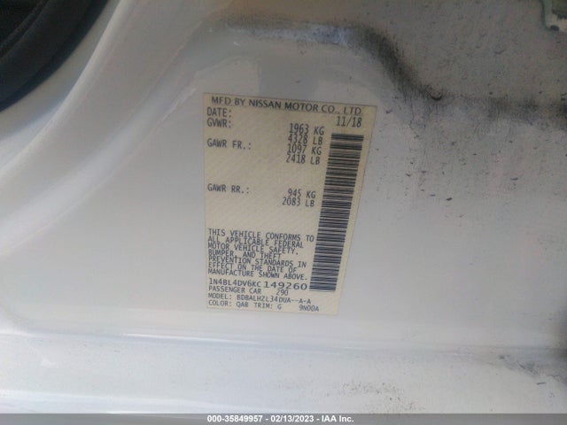 Nissan Altima 2.5 Sv 2019 1N4BL4DV6KC149260 Image 11
